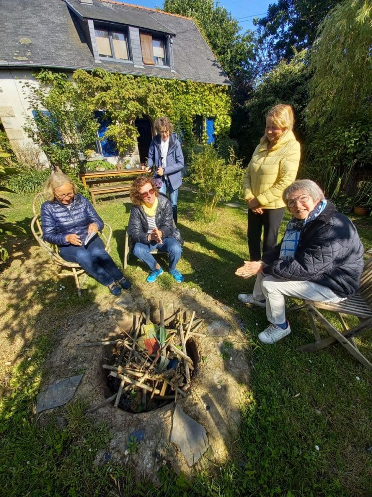 Autour d'un bon feu de fin de jounée